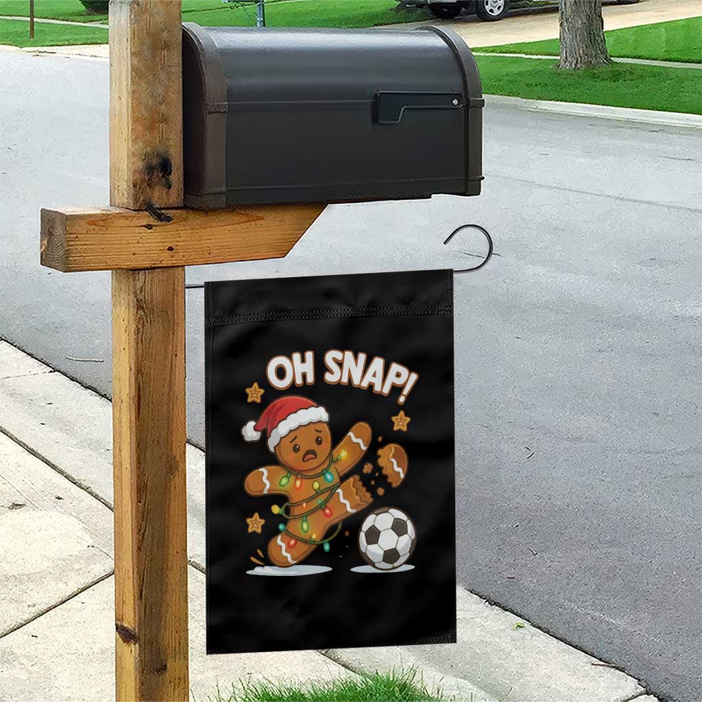 Oh Snap Gingerbreadman Christmas Soccer Garden Flag TS10 Print Your Wear