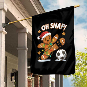 Oh Snap Gingerbreadman Christmas Soccer Garden Flag TS10 Print Your Wear