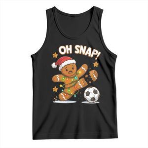 Oh Snap Gingerbreadman Christmas Soccer Tank Top TS10 Black Print Your Wear