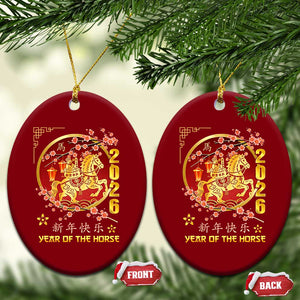 2026 Year of the Horse Lunar New Year Ceramic Ornament TS10 Print Your Wear