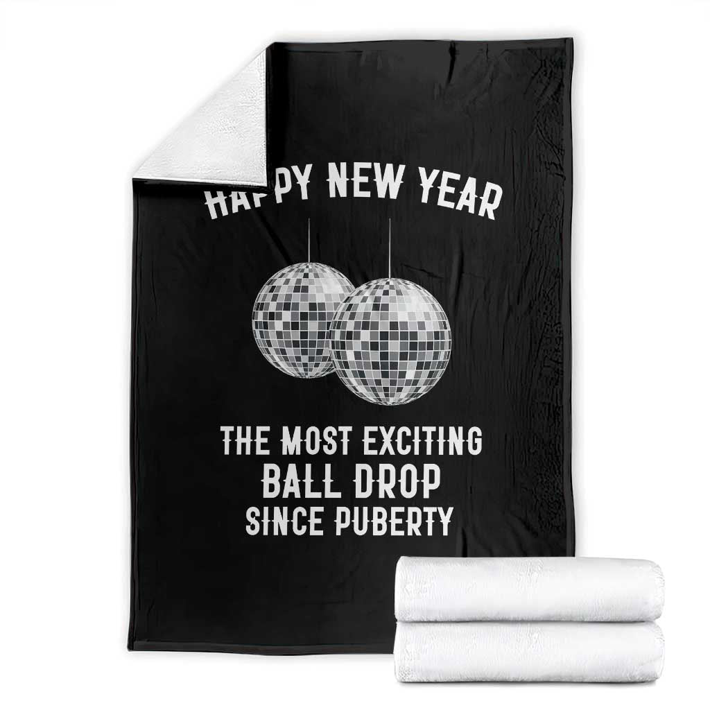 Funny New Years Eve Throw Blanket Ball Drop Rude Adult Humor TS10 Black Print Your Wear