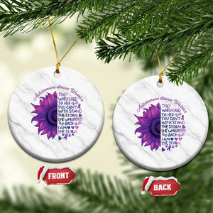 Autoimmune Disease Awereness Ceramic Ornament I Am The Storm Purple Ribbon TS10 1pc White Marble Print Your Wear