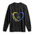 Down Syndrome Mom Long Sleeve Shirt Love Heart Three Arrows Lucky Mama T21 321 TS10 Black Print Your Wear