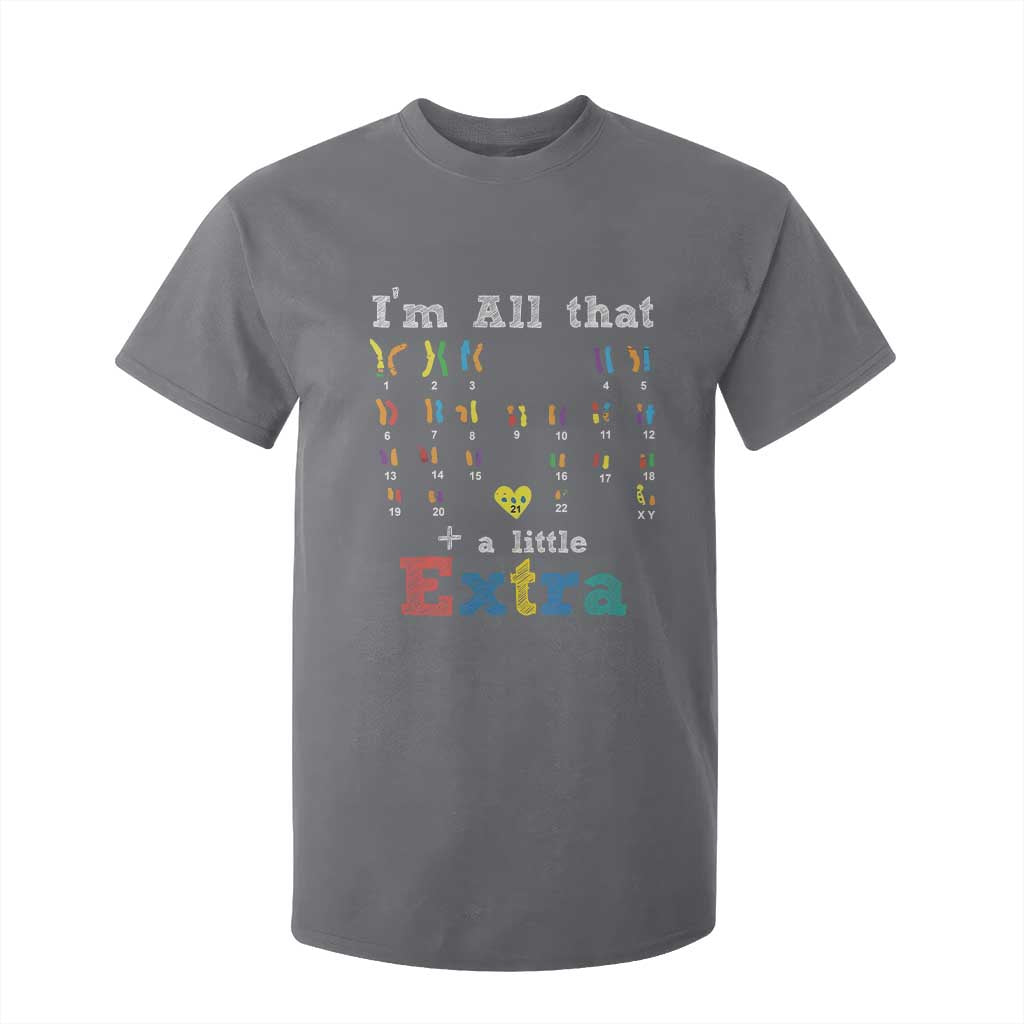 World Down Syndrome Day T Shirt For Kid 321 Awareness Support All That Little Extra T21 TS10 Charcoal Print Your Wear