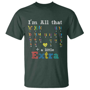 World Down Syndrome Day T Shirt 321 Awareness Support All That Little Extra T21 TS10 Dark Forest Green Print Your Wear