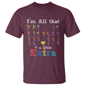 World Down Syndrome Day T Shirt 321 Awareness Support All That Little Extra T21 TS10 Maroon Print Your Wear