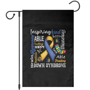 Down Syndrome Awareness Garden Flag Rock Your Socks Different Not Less TS10 Black Print Your Wear