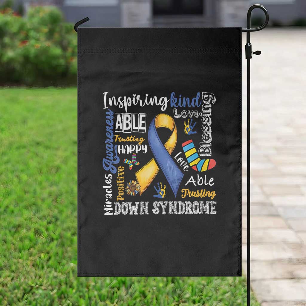 Down Syndrome Awareness Garden Flag Rock Your Socks Different Not Less TS10 Print Your Wear