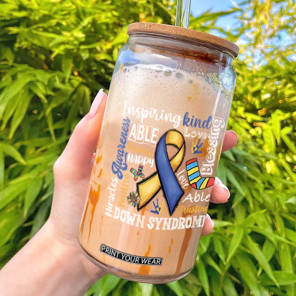 Down Syndrome Awareness Glass Can Rock Your Socks Different Not Less TS10 Black Print Your Wear