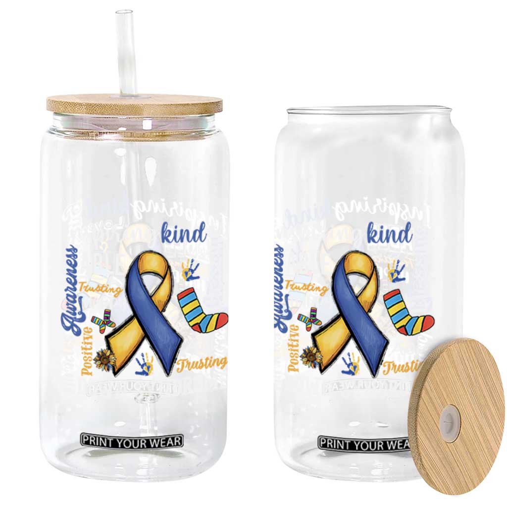 Down Syndrome Awareness Glass Can Rock Your Socks Different Not Less TS10 Print Your Wear
