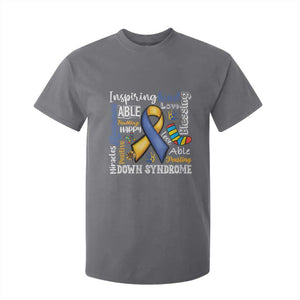 Down Syndrome Awareness T Shirt For Kid Rock Your Socks Different Not Less TS10 Charcoal Print Your Wear