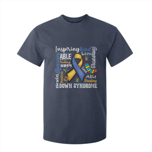 Down Syndrome Awareness T Shirt For Kid Rock Your Socks Different Not Less TS10 Navy Print Your Wear