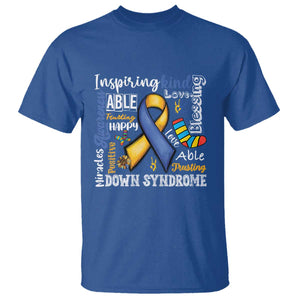 Down Syndrome Awareness T Shirt Rock Your Socks Different Not Less TS10 Royal Blue Print Your Wear
