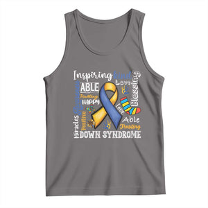 Down Syndrome Awareness Tank Top Rock Your Socks Different Not Less TS10 Deep Heather Print Your Wear