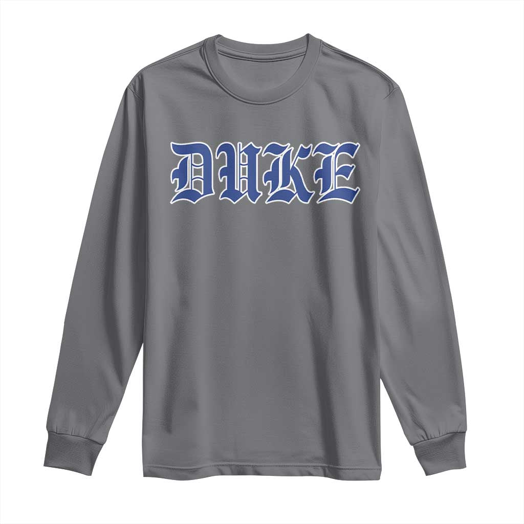 Duke Long Sleeve Shirt Vintage City TS10 Charcoal Print Your Wear