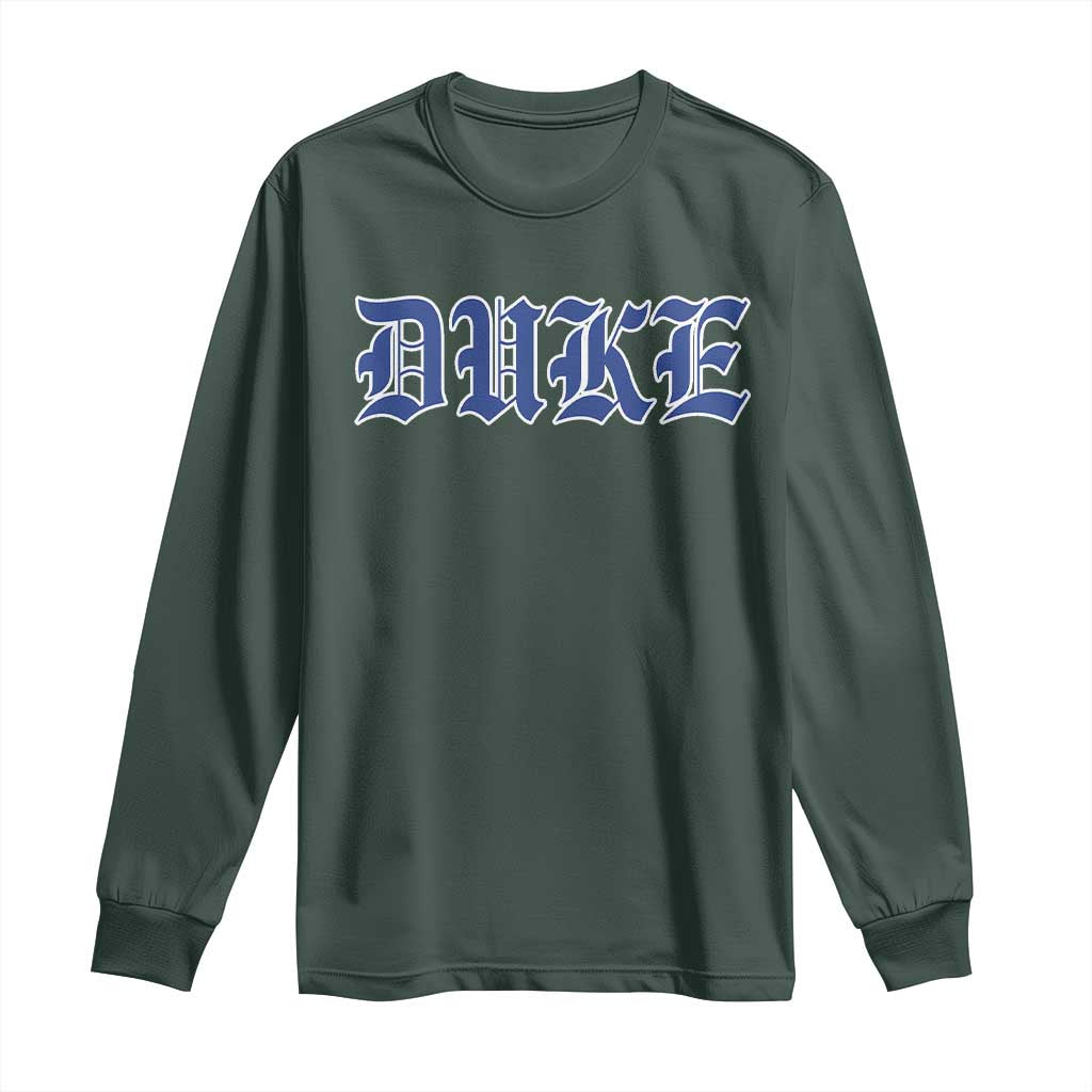 Duke Long Sleeve Shirt Vintage City TS10 Dark Forest Green Print Your Wear