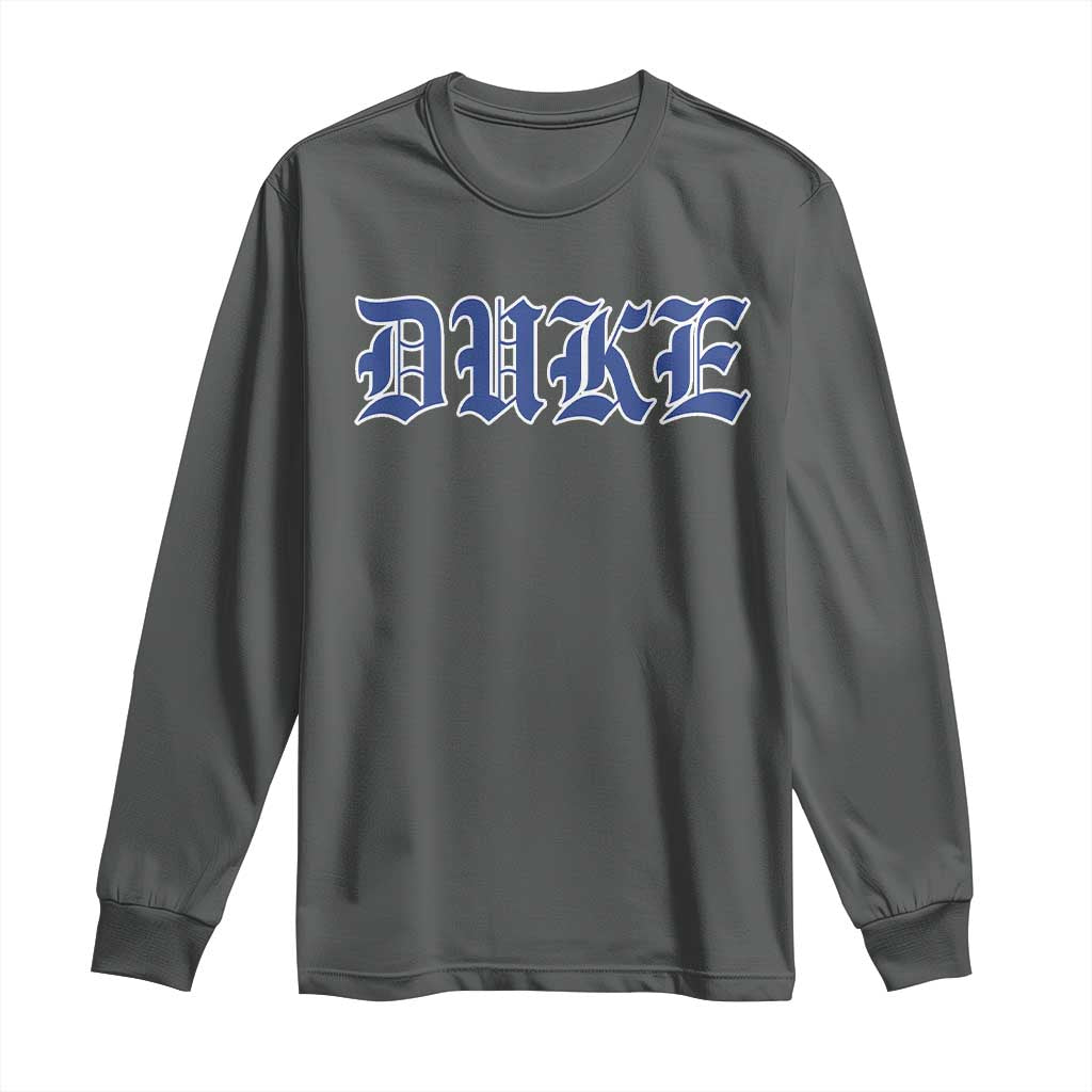 Duke Long Sleeve Shirt Vintage City TS10 Dark Heather Print Your Wear