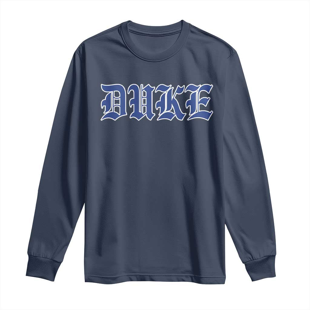 Duke Long Sleeve Shirt Vintage City TS10 Navy Print Your Wear