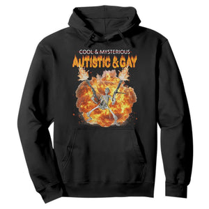 Autistic And Gay Skeleton Explosion Hoodie TS10 Black Print Your Wear