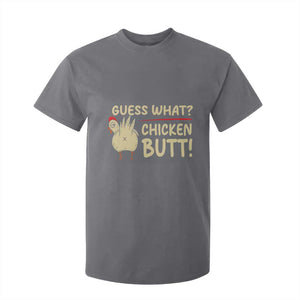 Guess What Chicken Butt T Shirt For Kid Funny Chicken Farmer Farming TS10 Charcoal Print Your Wear