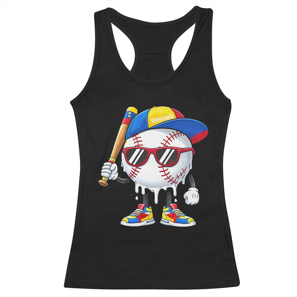 Venezuela Baseball Racerback Tank Top Venezuelan Pride Baseball Life Style Youth Drip Baseball Boys Kid TS10 Black Print Your Wear