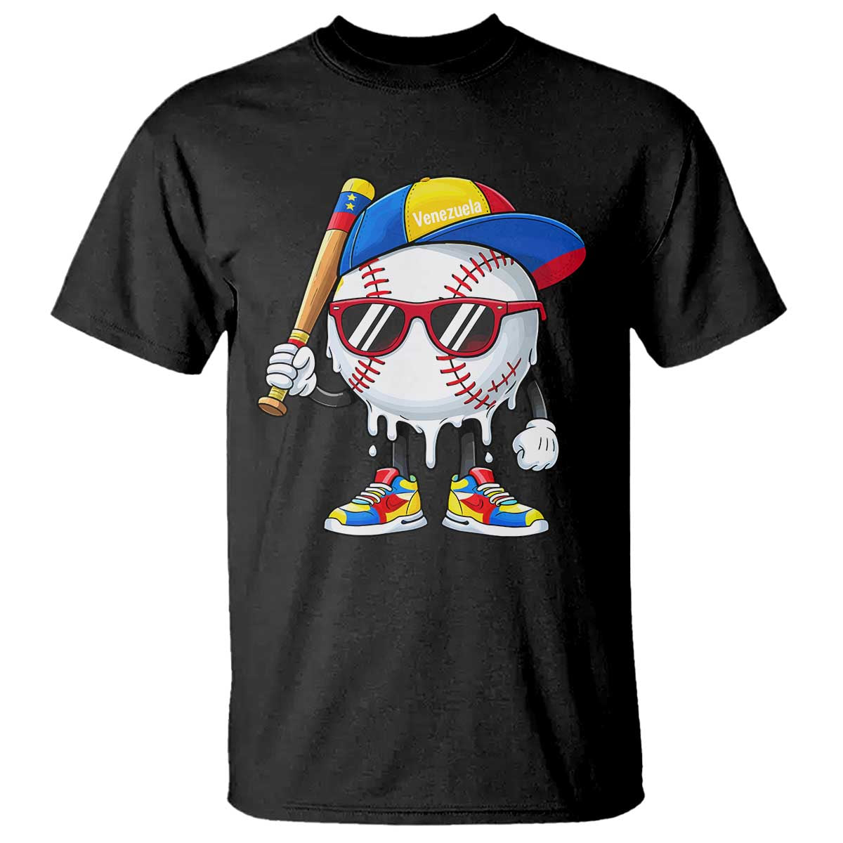 Venezuela Baseball T Shirt Venezuelan Pride Baseball Life Style Youth Drip Baseball Boys Kid TS10 Black Print Your Wear