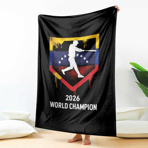 Venezuela Baseball 2026 Throw Blanket Venezuelan Flag Baseball Fan Gift TS10 Print Your Wear