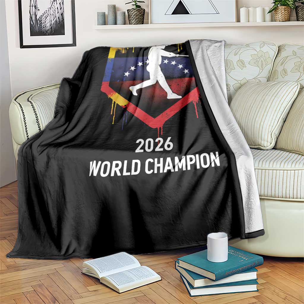 Venezuela Baseball 2026 Throw Blanket Venezuelan Flag Baseball Fan Gift TS10 Print Your Wear