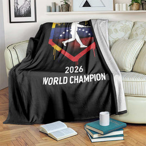 Venezuela Baseball 2026 Throw Blanket Venezuelan Flag Baseball Fan Gift TS10 Print Your Wear
