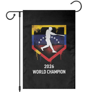 Venezuela Baseball 2026 Garden Flag Venezuelan Flag Baseball Fan Gift TS10 Black Print Your Wear