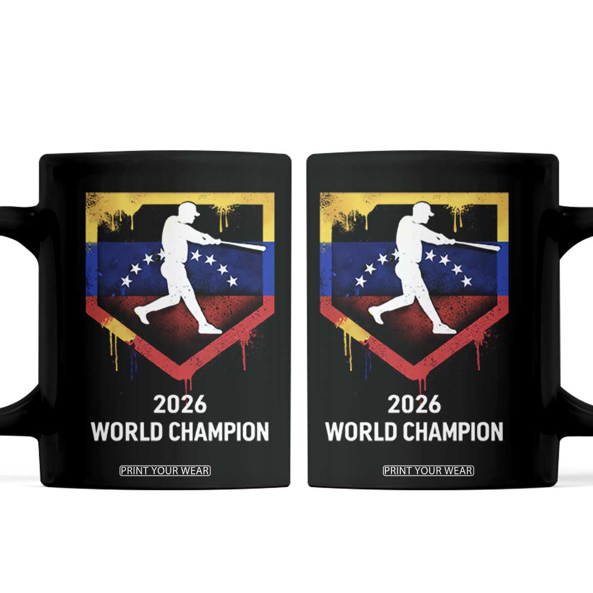 Venezuela Baseball 2026 Coffee Mug Venezuelan Flag Baseball Fan Gift TS10 Black Print Your Wear