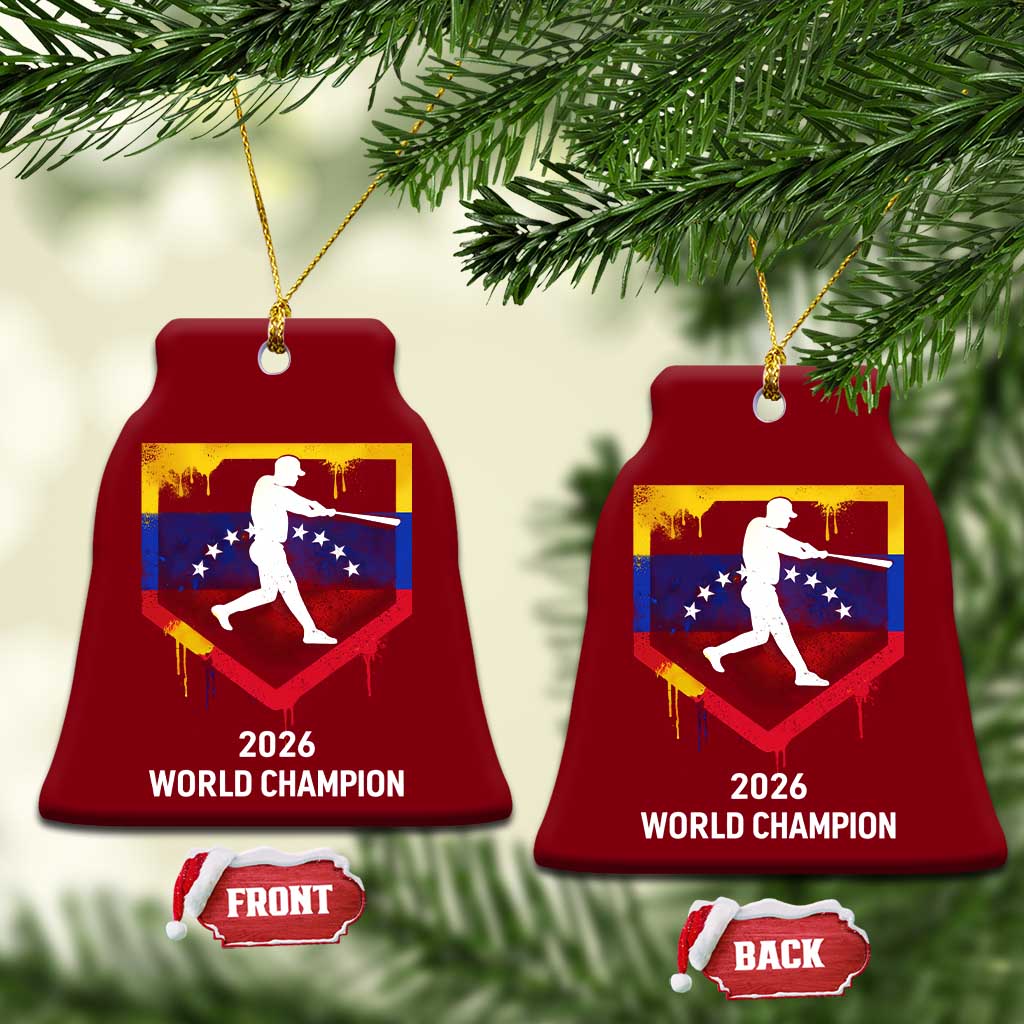 Venezuela Baseball 2026 Ceramic Ornament Venezuelan Flag Baseball Fan Gift TS10 Print Your Wear