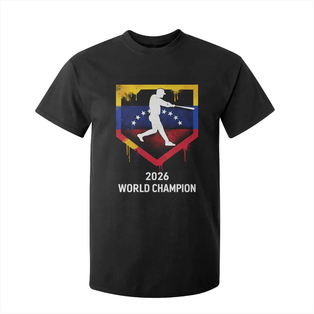 Venezuela Baseball 2026 T Shirt For Kid Venezuelan Flag Baseball Fan Gift TS10 Black Print Your Wear