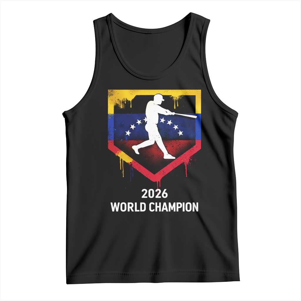 Venezuela Baseball 2026 Tank Top Venezuelan Flag Baseball Fan Gift TS10 Black Print Your Wear
