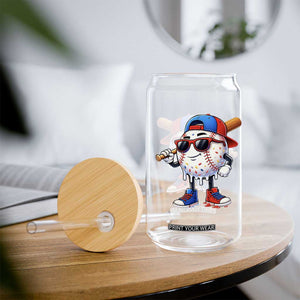 Baseball Drip Ice Cream Glass Can Youth Drip Baseball Boys Kid Red White And Blue TS10 Print Your Wear