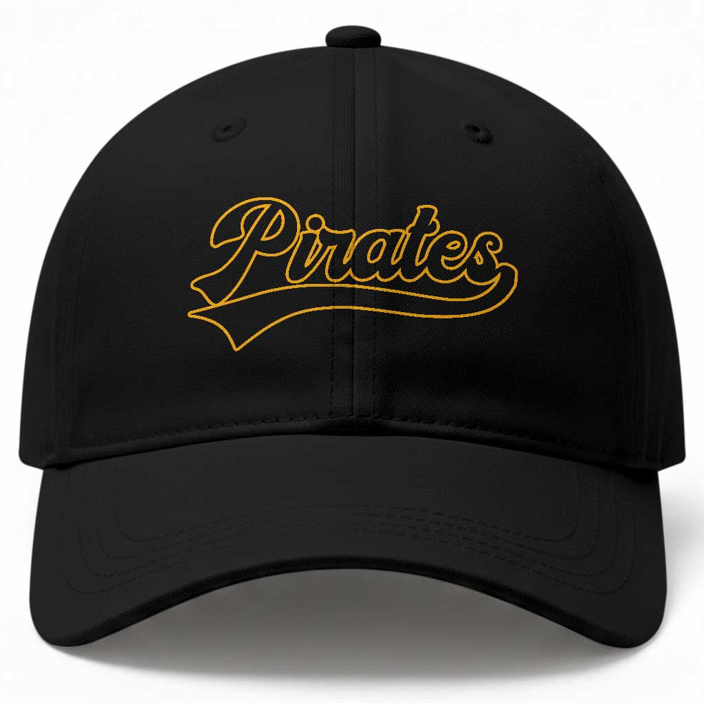 Vintage Pirates Baseball Cap Varsity Script Retro Sports Jersey Style Baseball Fans TS10 Print Your Wear