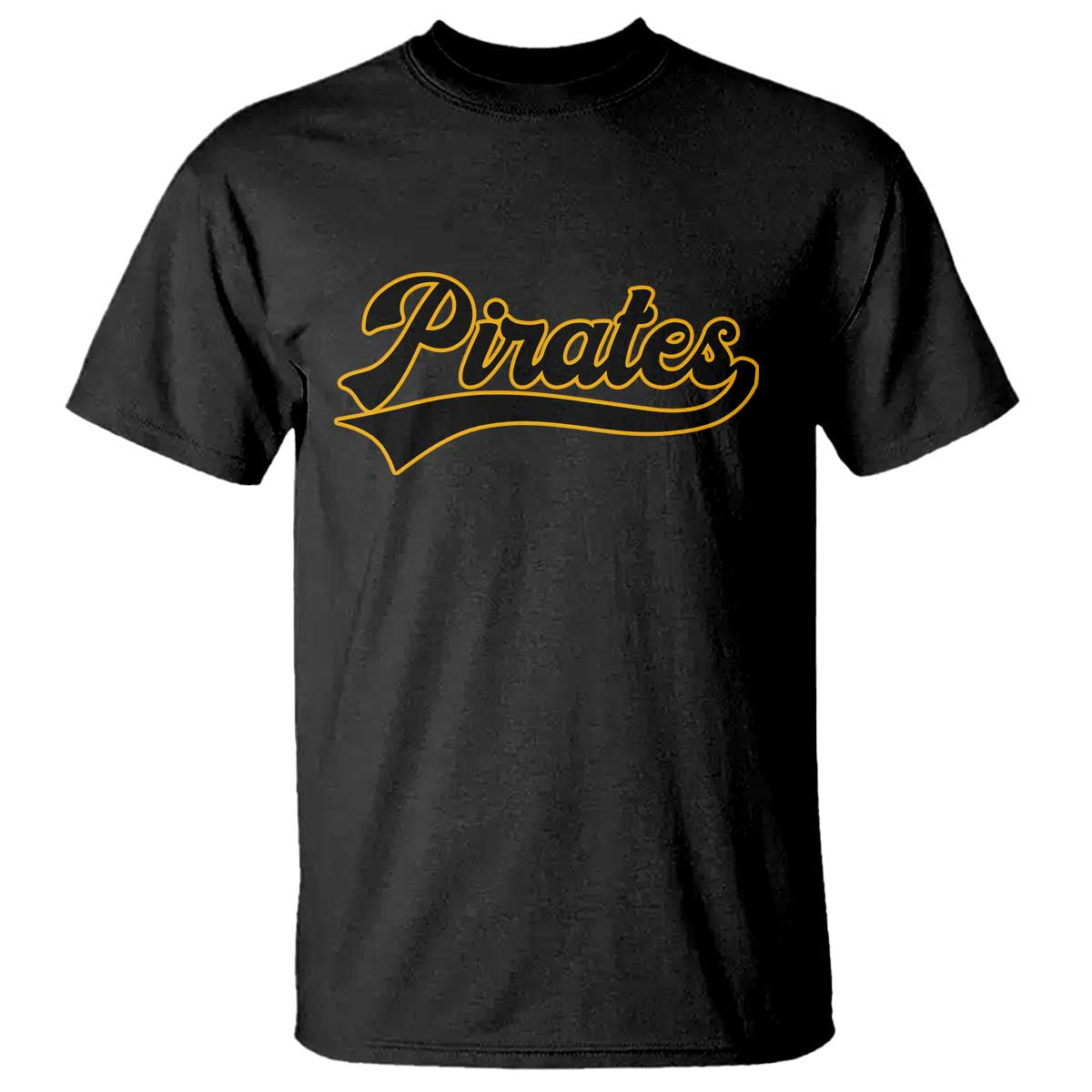 Vintage Pirates T Shirt Varsity Script Retro Sports Jersey Style Baseball Fans TS10 Black Print Your Wear