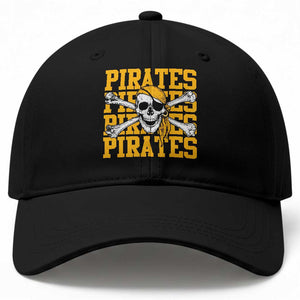 Retro Pirates Baseball Cap Vintage Retro Skull Crossbones Baseball Fans TS10 Print Your Wear