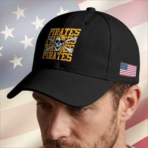 Retro Pirates Baseball Cap Vintage Retro Skull Crossbones Baseball Fans TS10 Print Your Wear