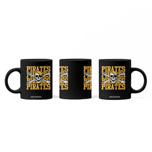 Retro Pirates Coffee Mug Vintage Retro Skull Crossbones Baseball Fans TS10 Print Your Wear
