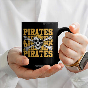 Retro Pirates Coffee Mug Vintage Retro Skull Crossbones Baseball Fans TS10 Print Your Wear