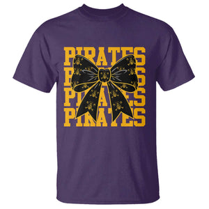 Pirates Coquette Bow T Shirt Retro Sports Style Pirate Skull TS10 Purple Print Your Wear