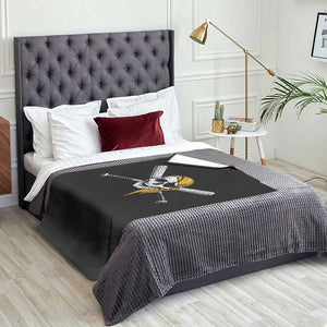 Baseball Pirate Skull Throw Blanket Retro Vintage Cross Baseball Bats TS10 Print Your Wear