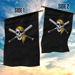 Baseball Pirate Skull Garden Flag Retro Vintage Cross Baseball Bats TS10 Print Your Wear