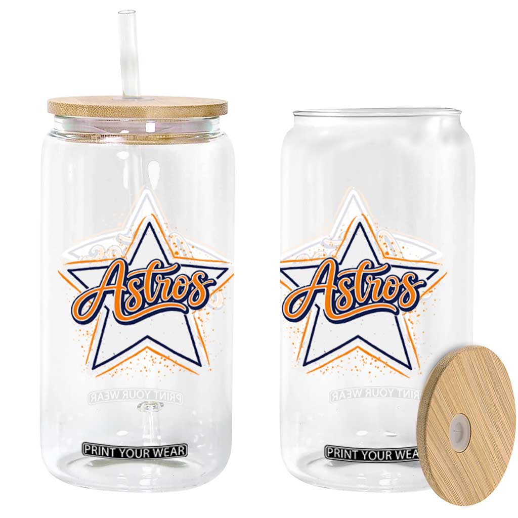 Vintage Astro Script Name Sports Style Glass Can Retro Baseball Fans TS10 Print Your Wear
