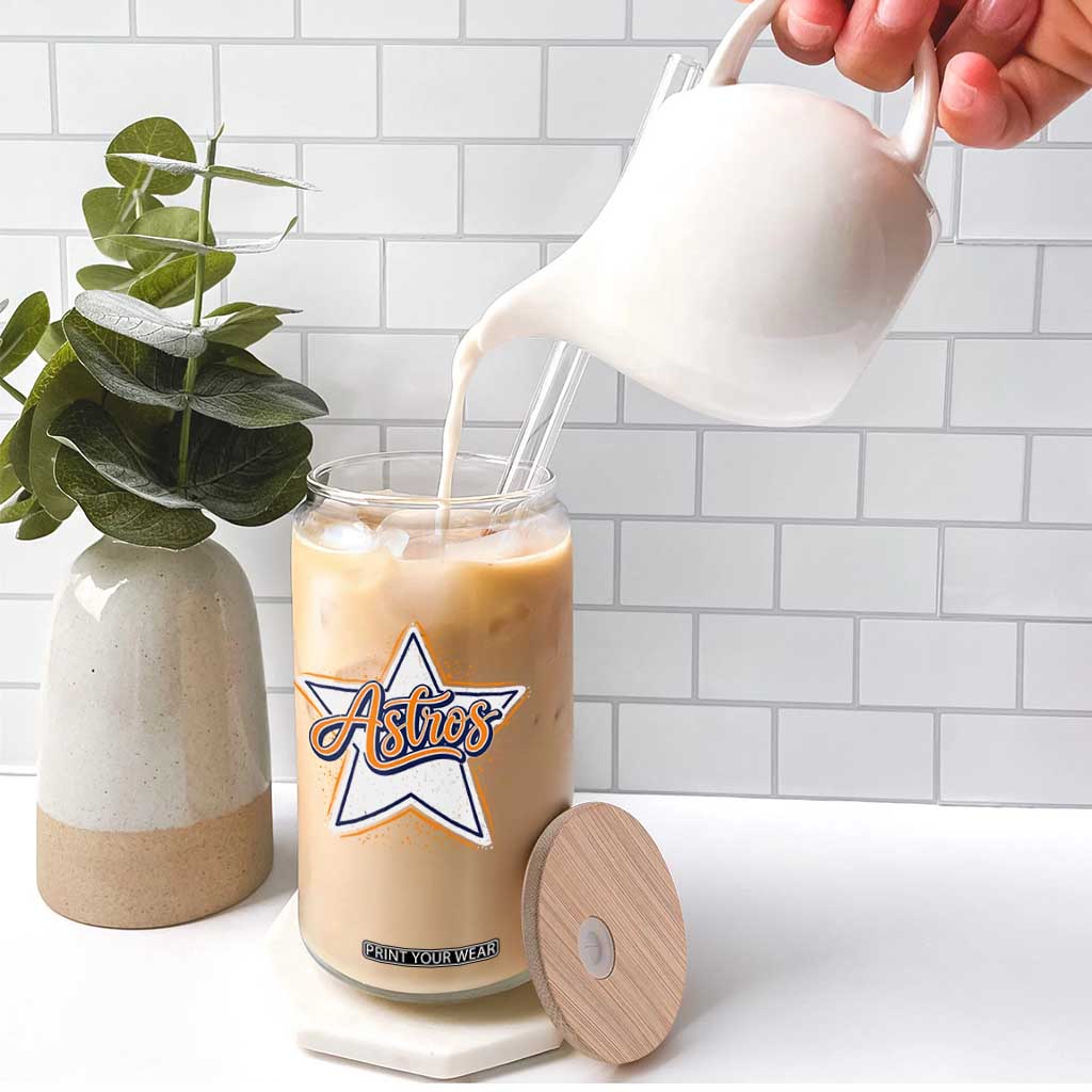 Vintage Astro Script Name Sports Style Glass Can Retro Baseball Fans TS10 Print Your Wear
