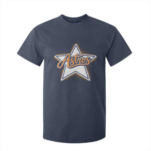 Vintage Astro Script Name Sports Style T Shirt For Kid Retro Baseball Fans TS10 Navy Print Your Wear
