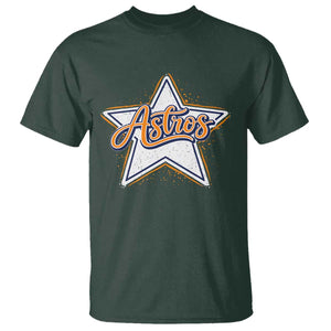 Vintage Astro Script Name Sports Style T Shirt Retro Baseball Fans TS10 Dark Forest Green Print Your Wear