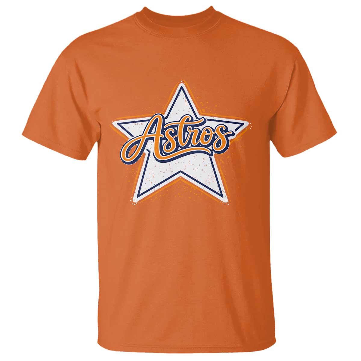 Vintage Astro Script Name Sports Style T Shirt Retro Baseball Fans TS10 Orange Print Your Wear