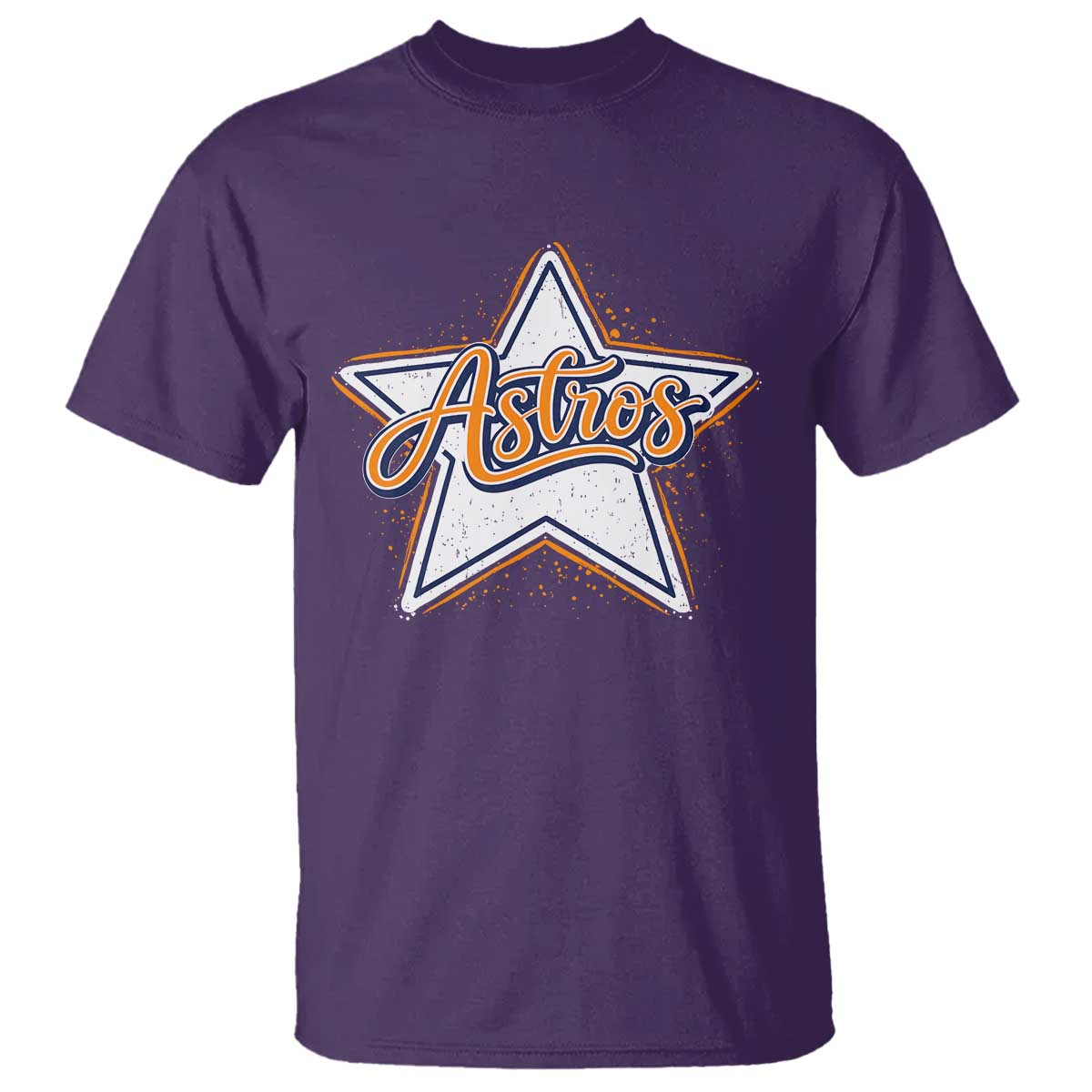 Vintage Astro Script Name Sports Style T Shirt Retro Baseball Fans TS10 Purple Print Your Wear